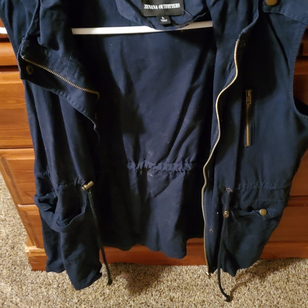 Navy blue vest